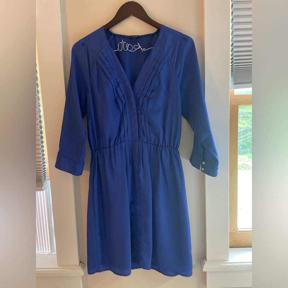 J Crew cobalt blue silky dress. Like new condition